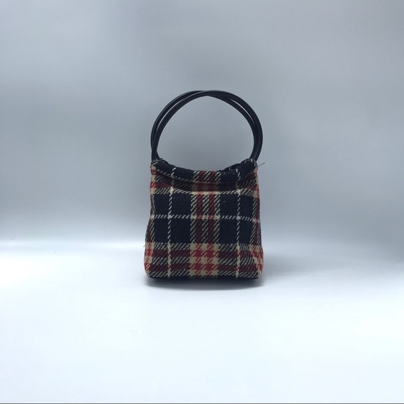 Rare Burberry Check Mini Tote/Sholder Bag - Picture 2 of 4
